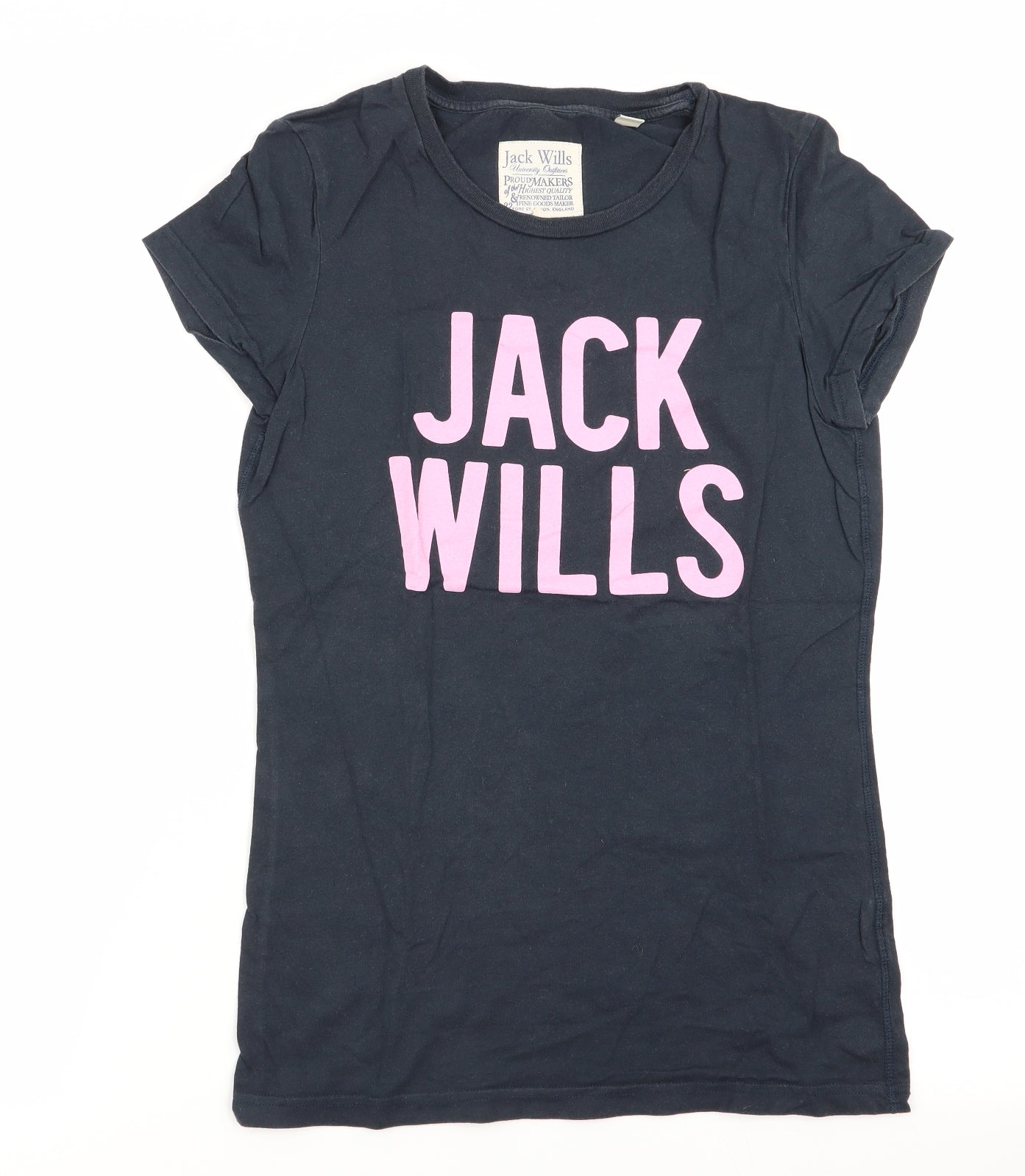 Jack Wills Womens Blue   Basic T-Shirt Size 8