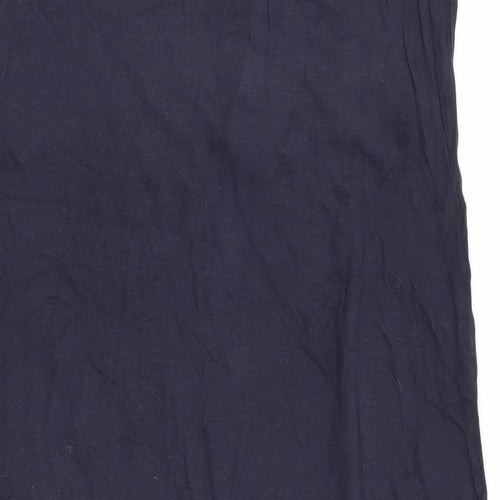 H&M Womens Blue Solid   Dress Size 6