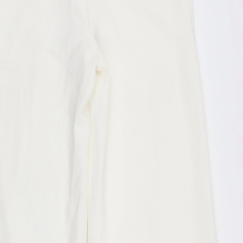 Missguided Womens Ivory   Dress Pants Trousers Size 8 L32 in - Crepe feel fabric