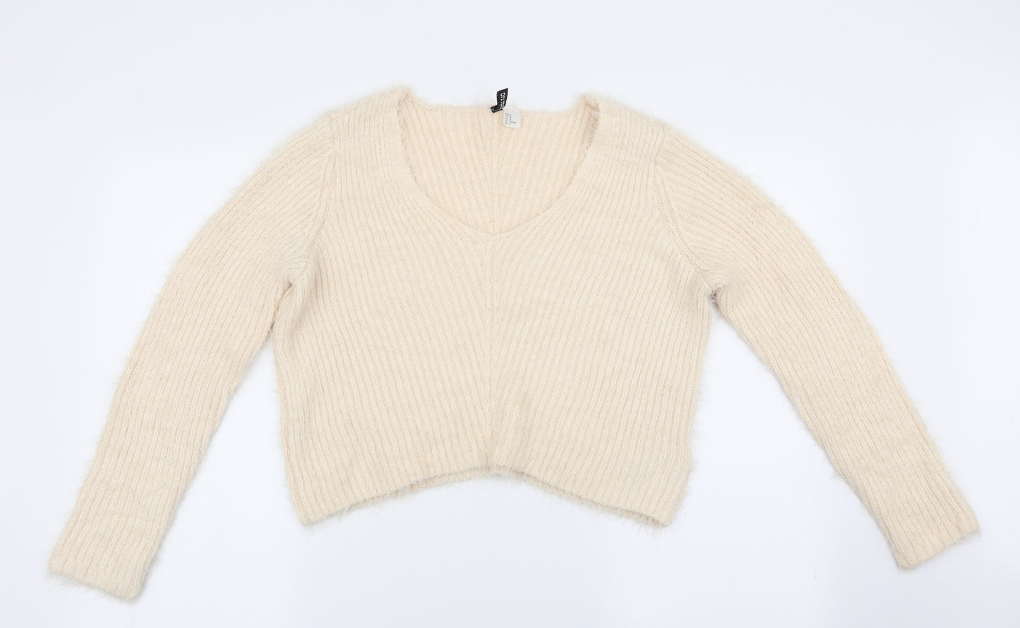 Divided Womens Ivory   Pullover Jumper Size 10