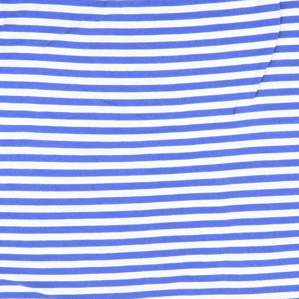 NEXT Womens Blue Striped  Basic T-Shirt Size 14