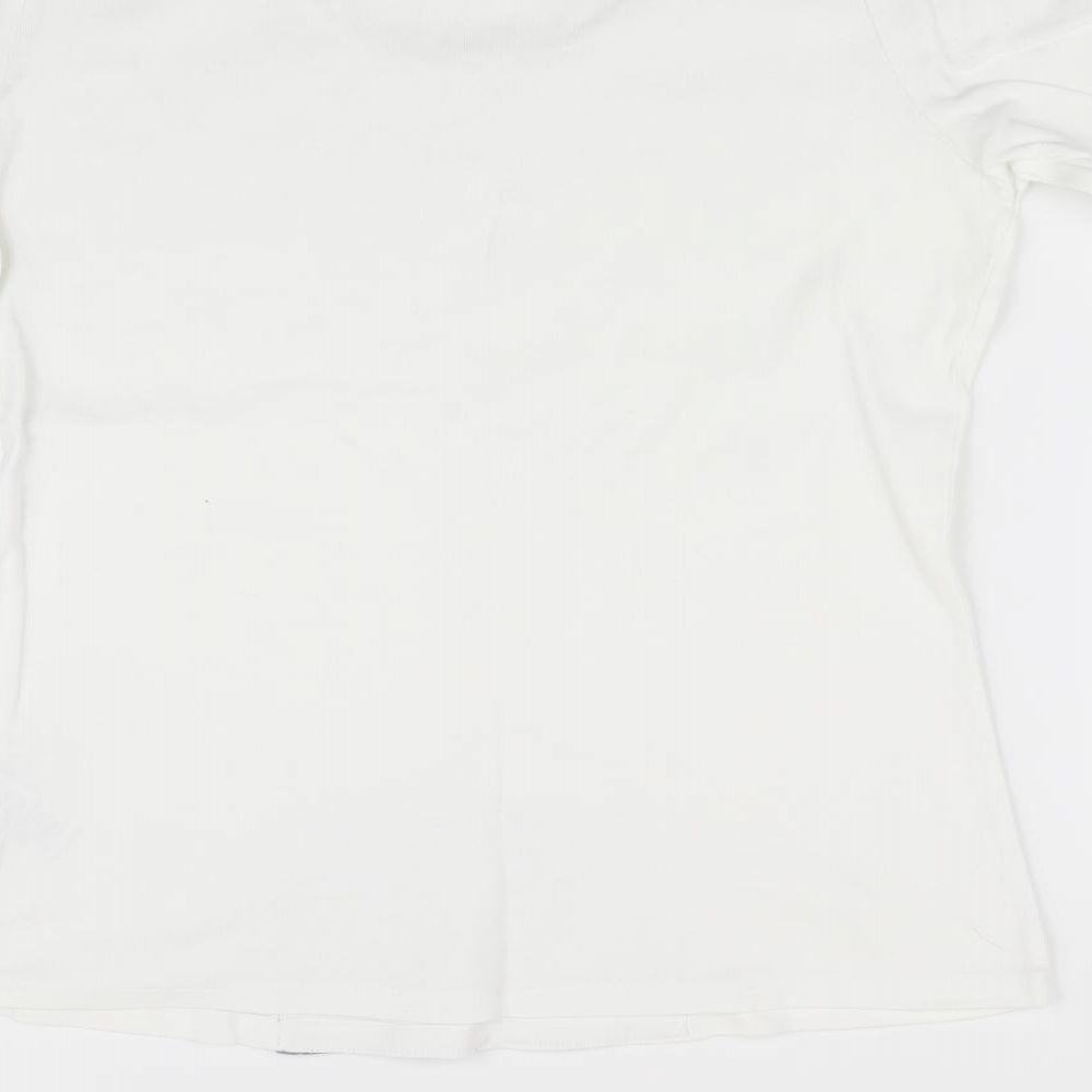 Marks and Spencer Womens White   Basic T-Shirt Size 14