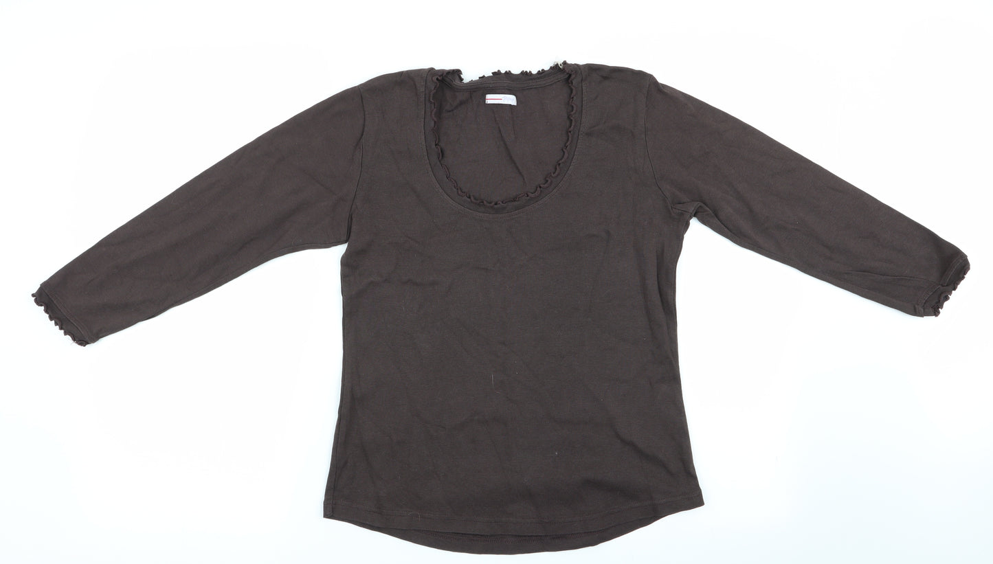 Papaya Womens Brown   Tunic T-Shirt Size 14