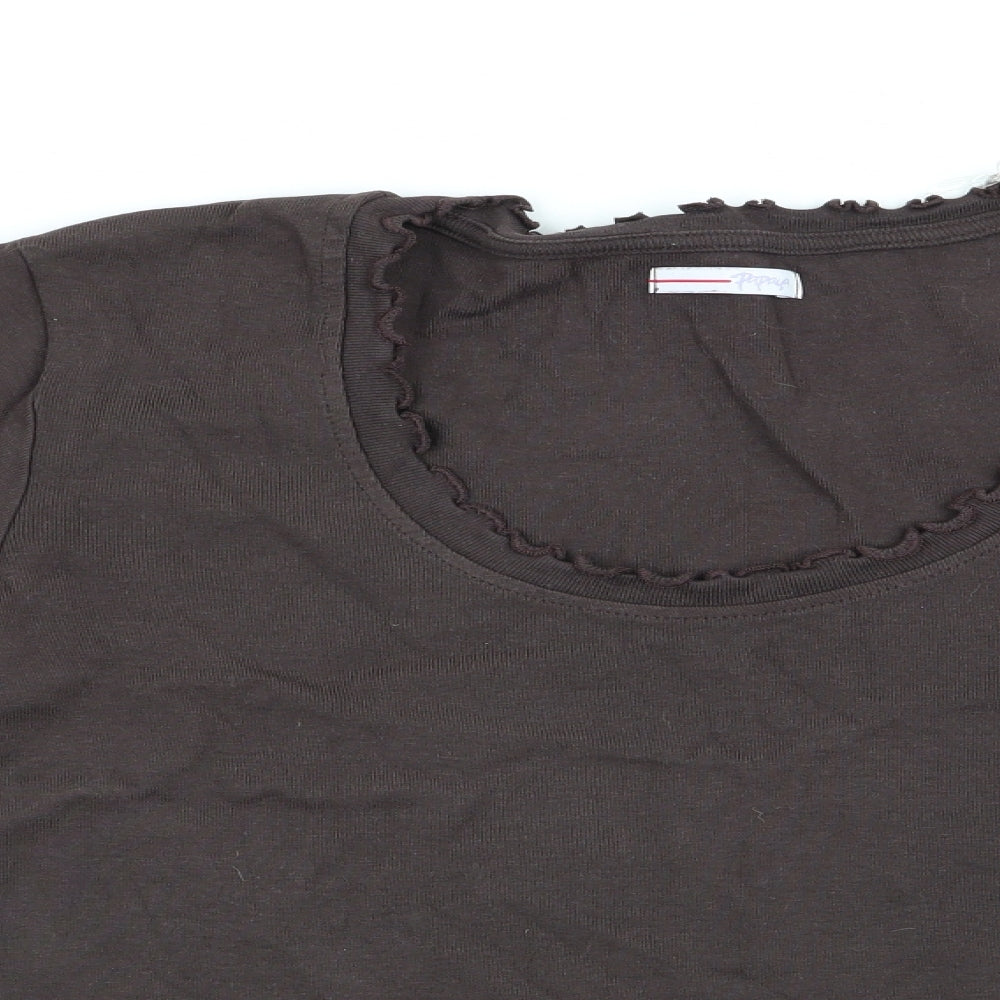 Papaya Womens Brown   Tunic T-Shirt Size 14