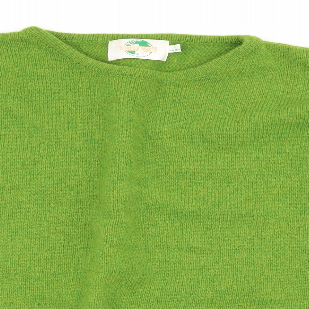 Jumper World Womens Green   Pullover Jumper Size 18