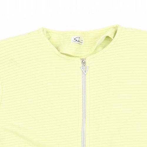Samio Womens Green   Jacket    - Short Sleeve Full Zip