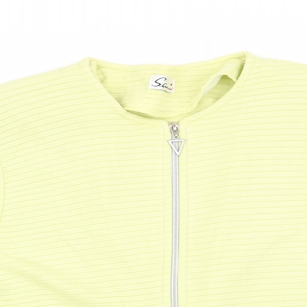Samio Womens Green   Jacket    - Short Sleeve Full Zip