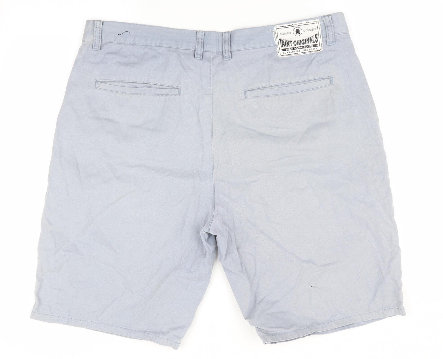 Taint Originals Mens Grey   Chino Shorts Size 38 in