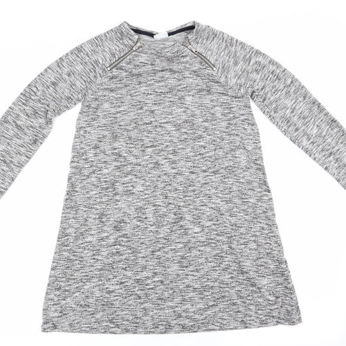 Florence and Fred Girls Grey   Jumper Dress  Size 9-10 Years