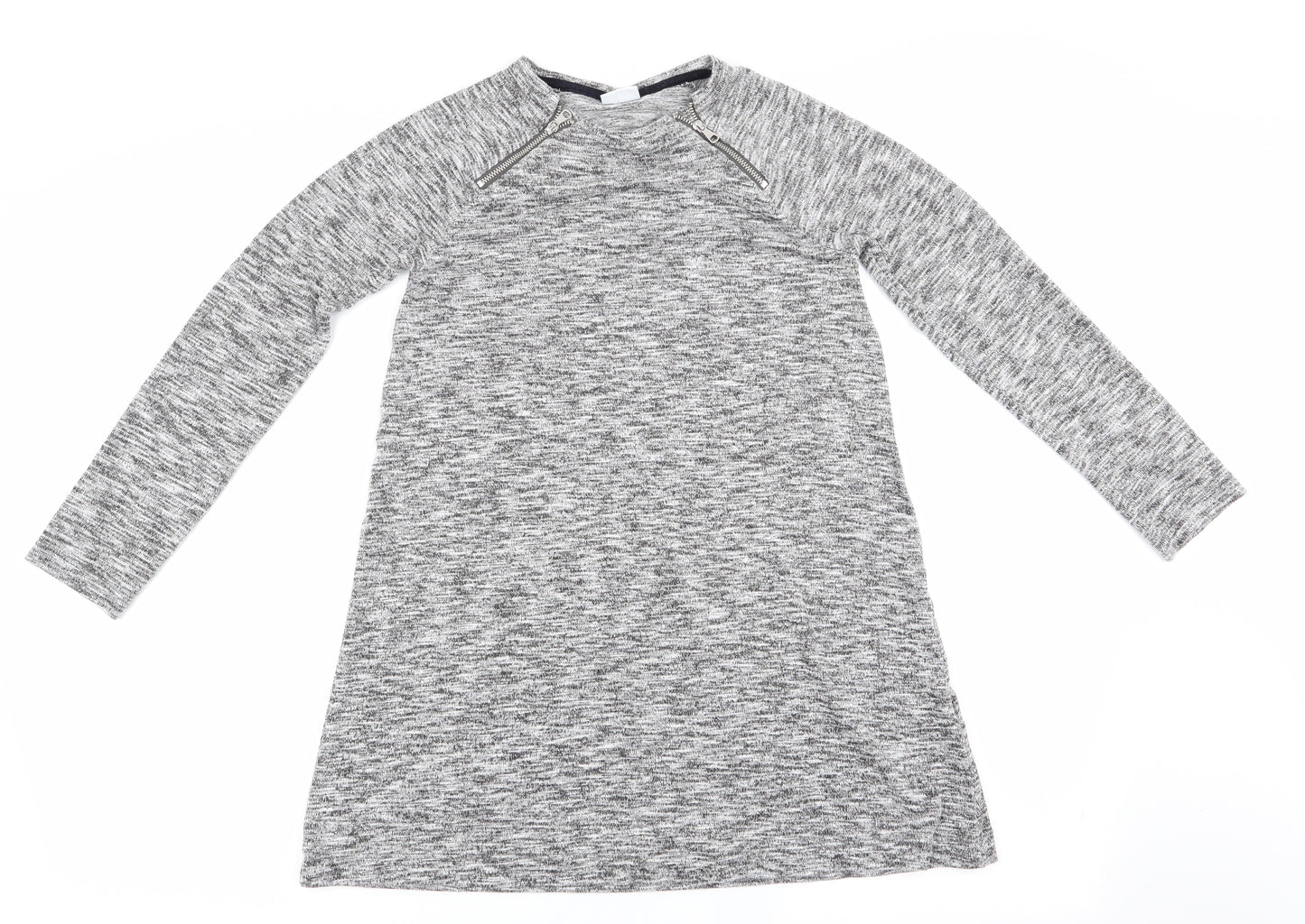 Florence and Fred Girls Grey   Jumper Dress  Size 9-10 Years