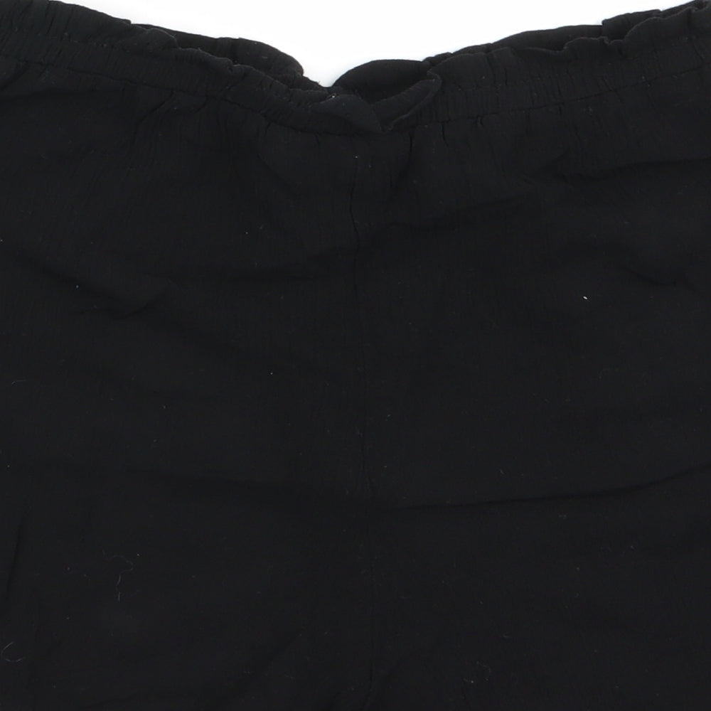 Primark Girls Black   Paperbag Shorts Size 10-11 Years