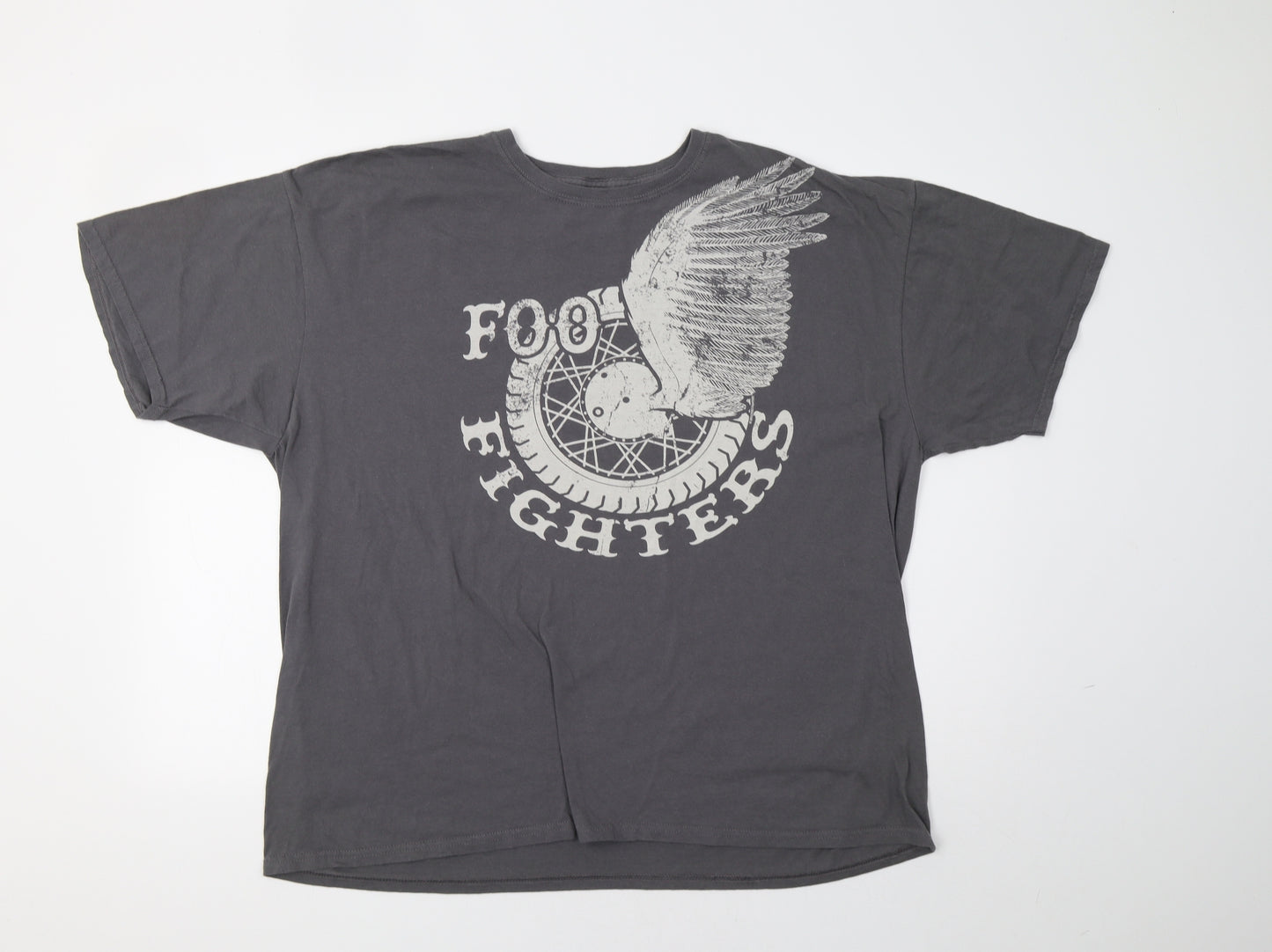 Gildan Mens Grey    T-Shirt Size 2XL  - Foo Fighters