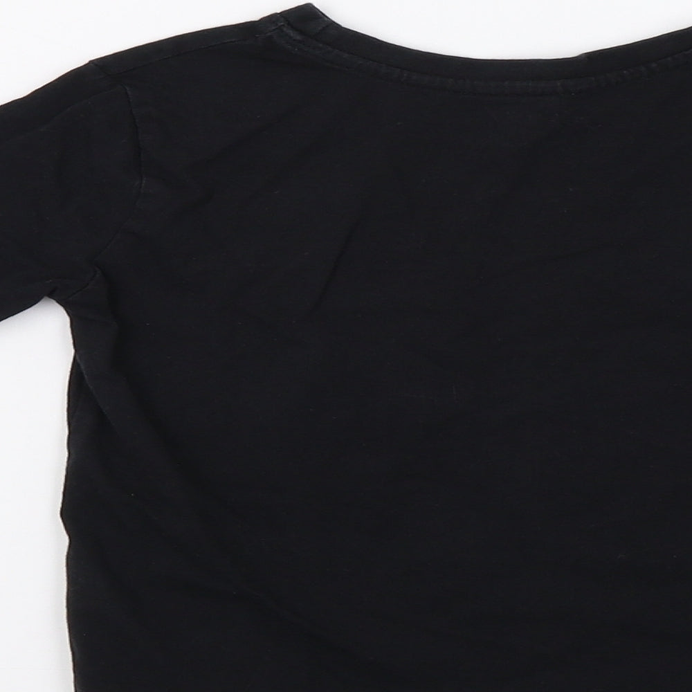 Primark Boys Black   Basic T-Shirt Size 5-6 Years  - Noisy