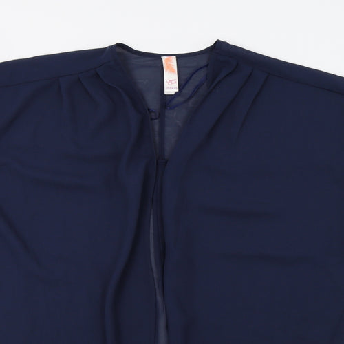 Ocean Club Womens Blue   Tunic Blouse Size 12  - Beach Cover Up