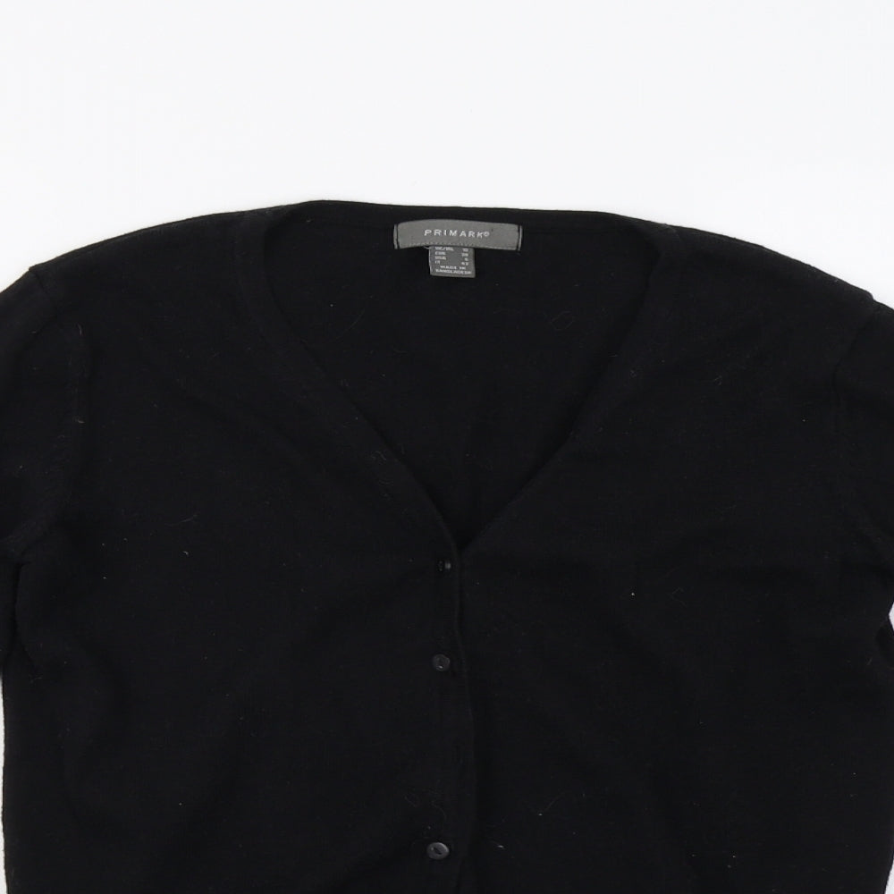 Primark Womens Black   Cardigan Jumper Size 10