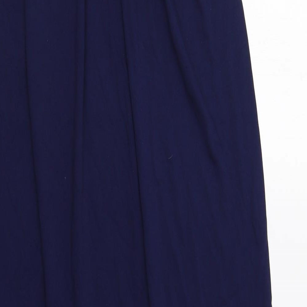 Ocean Club Womens Blue Geometric  Maxi  Size L  - Beach Cover Up
