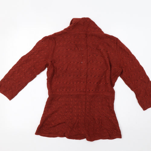 H&M Womens Brown   Cardigan Jumper Size S