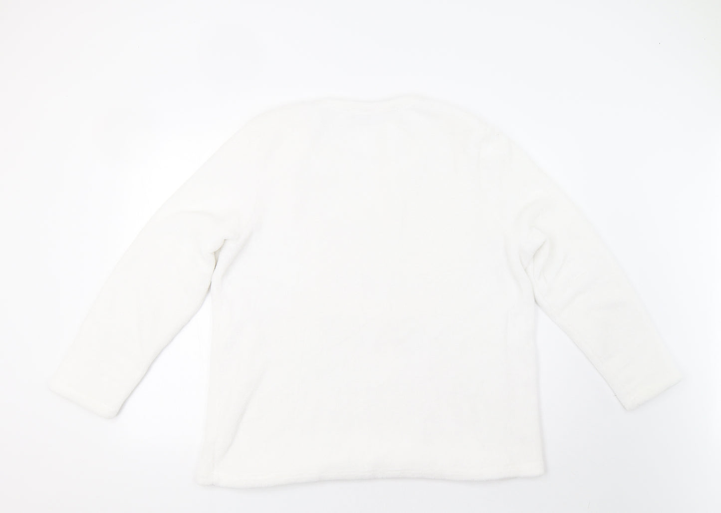 TU Womens White   Top Pyjama Top Size 18  - Cosy