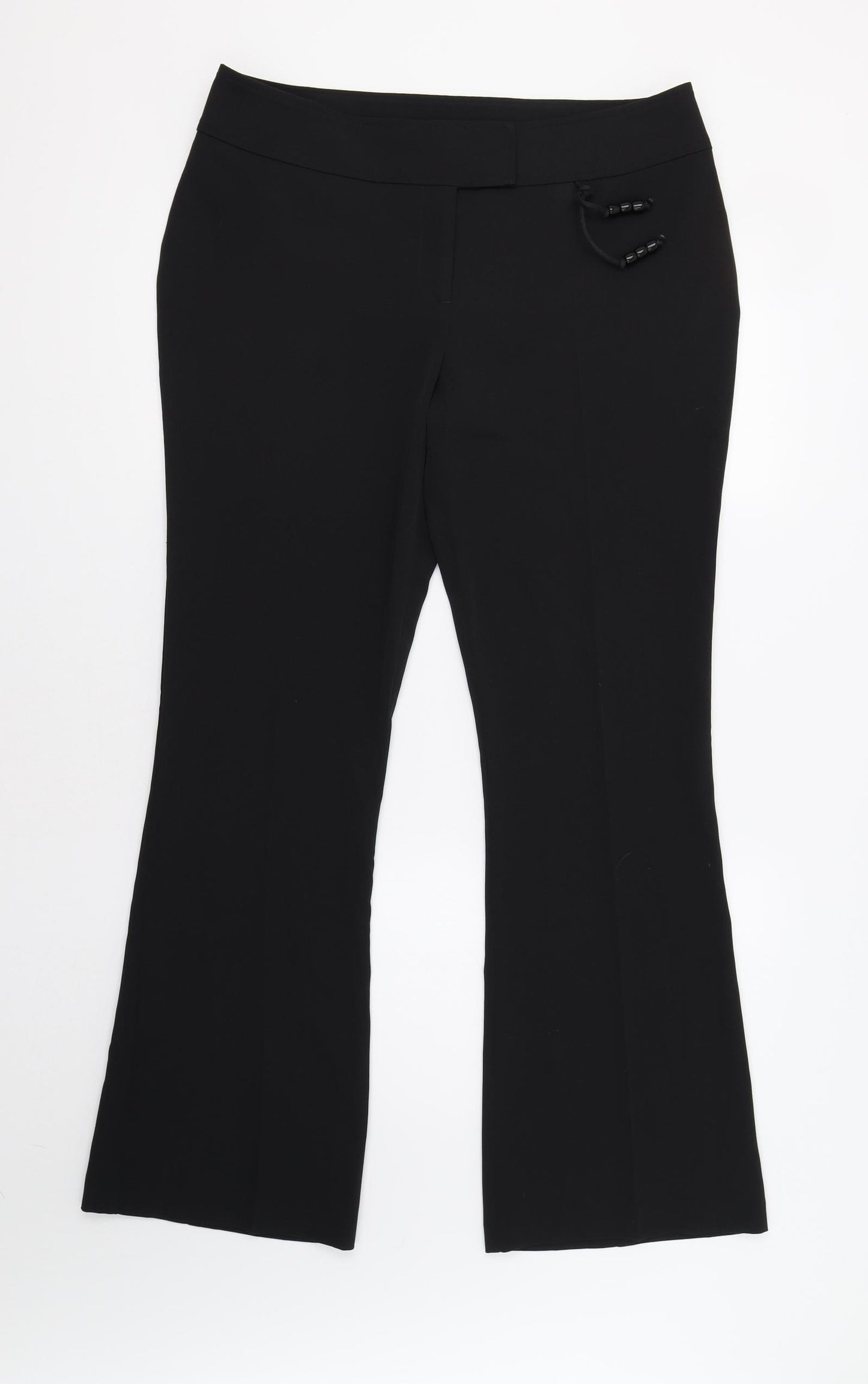 Connected Womens Black   Dress Pants Trousers Size 14 L32 in