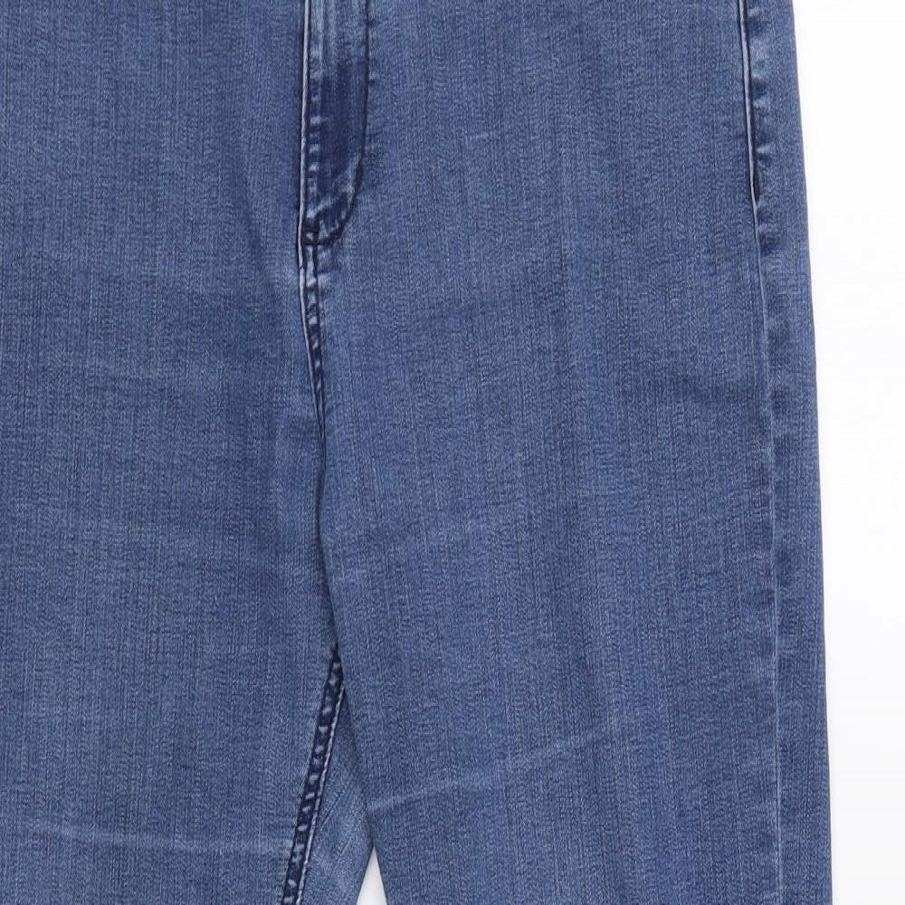 M&S Womens Blue   Straight Jeans Size 14 L29 in