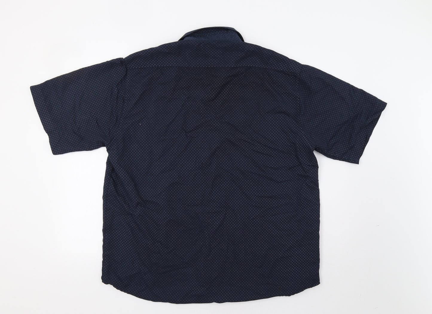 Giorgio Mens Blue Geometric   Button-Up Size L