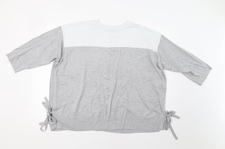 Dorothy Perkins Womens Grey Striped  Pullover Jumper Size 20
