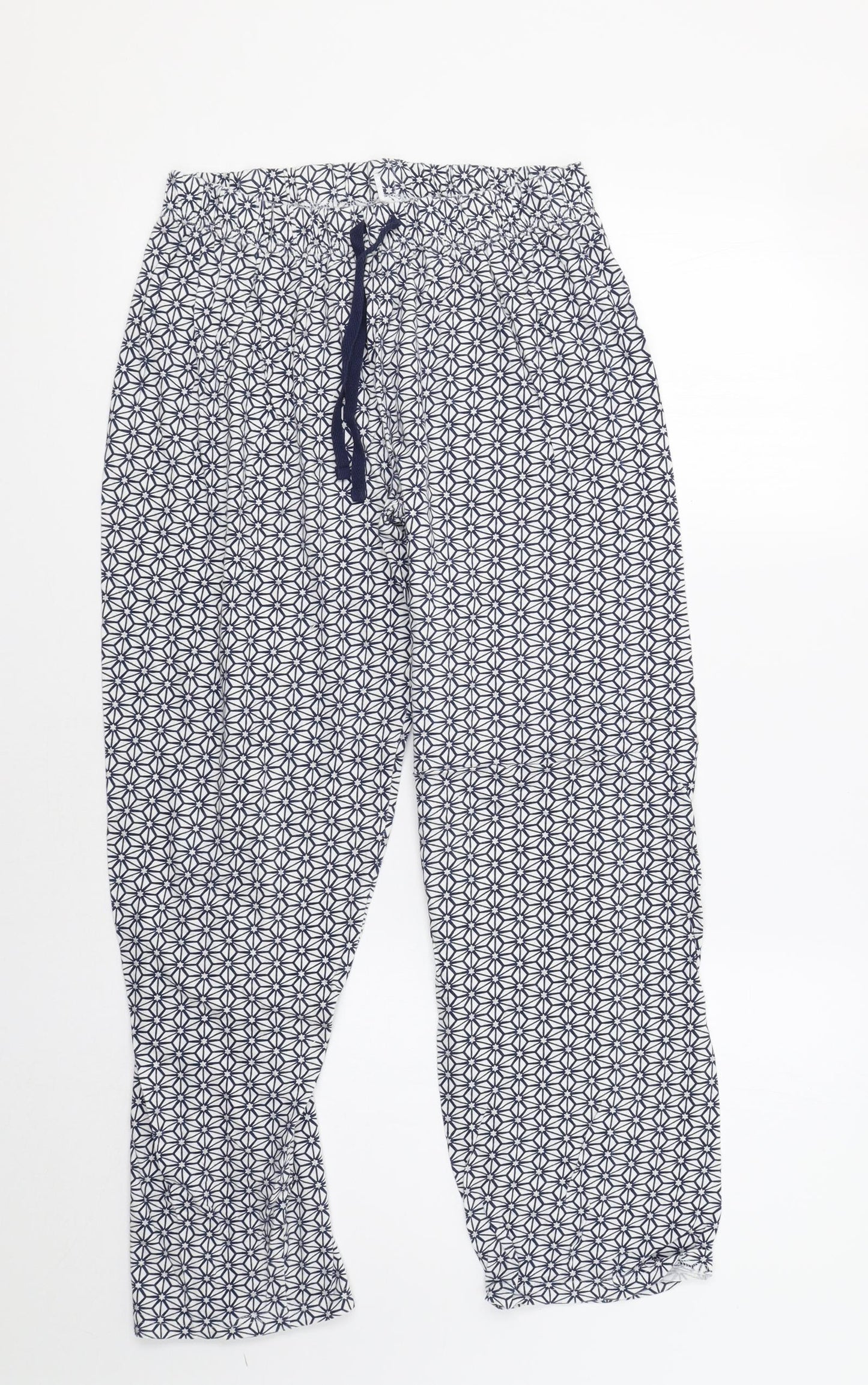 Primark Womens Blue Geometric   Pyjama Pants Size M