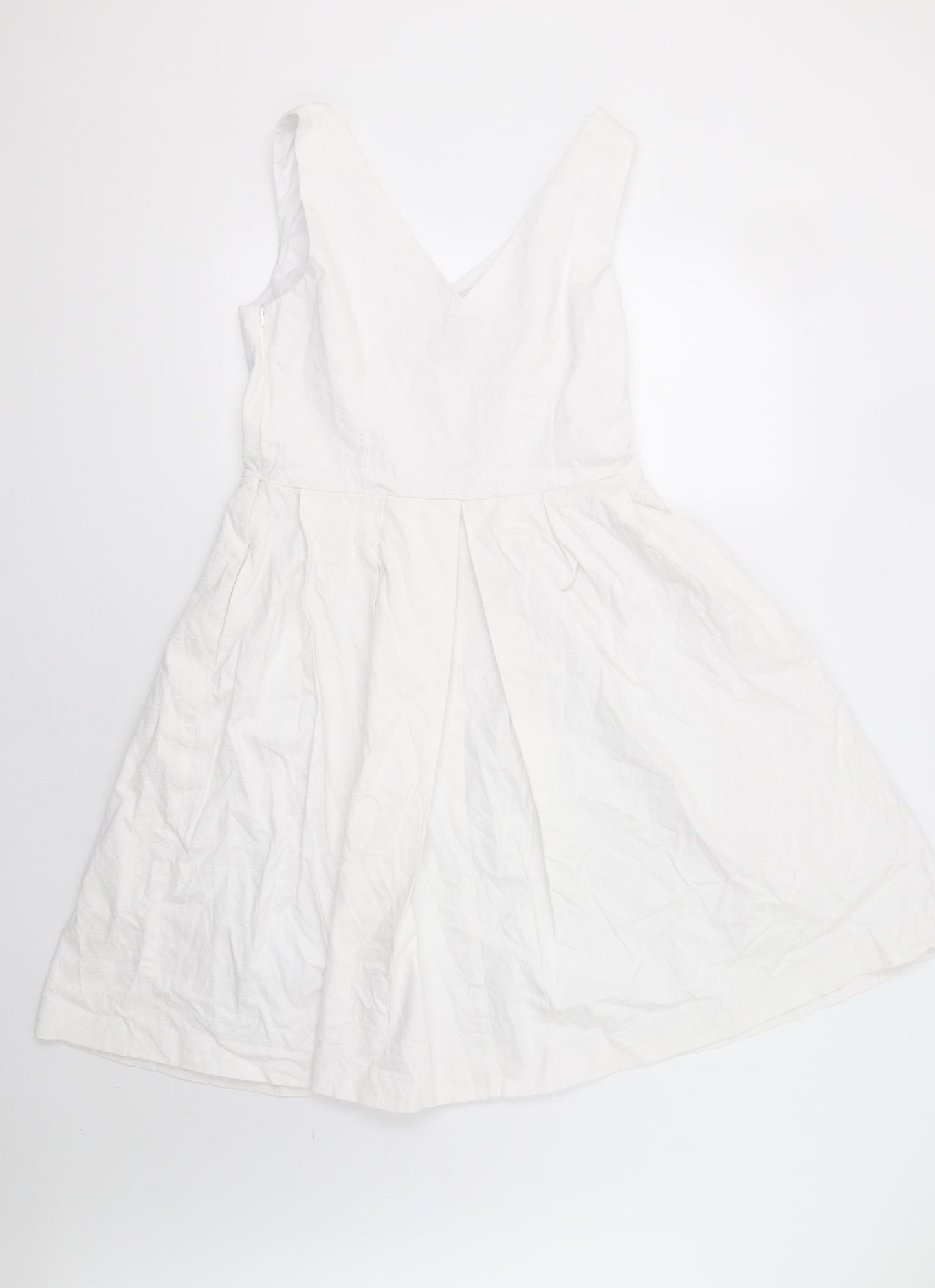 Holly Willoughby Womens White   Fit & Flare  Size 14