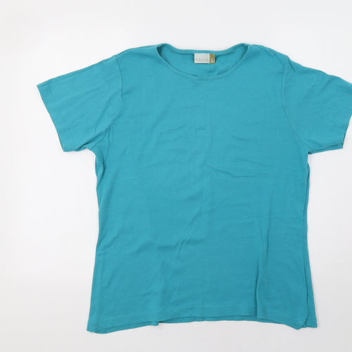 Maya Womens Green   Basic T-Shirt Size XL