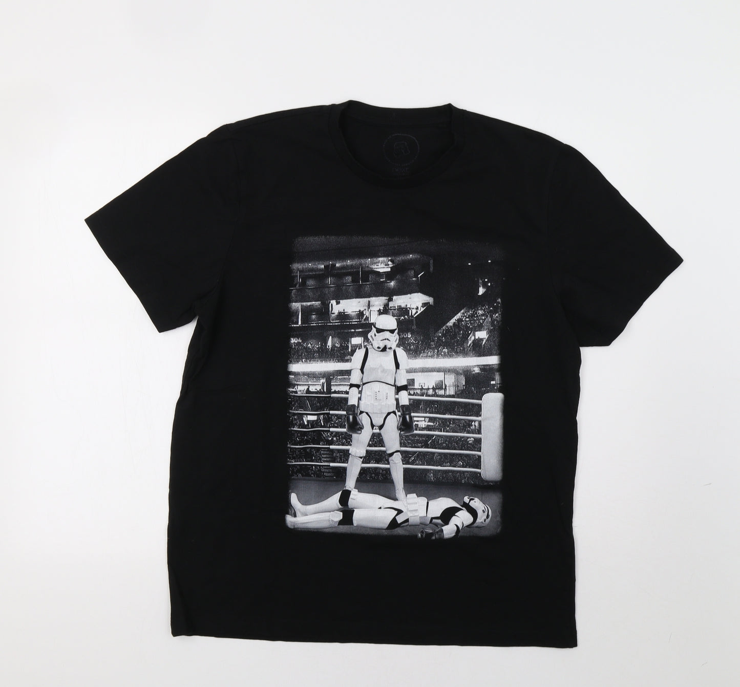 NEXT Mens Black    T-Shirt Size L  - Star Wars