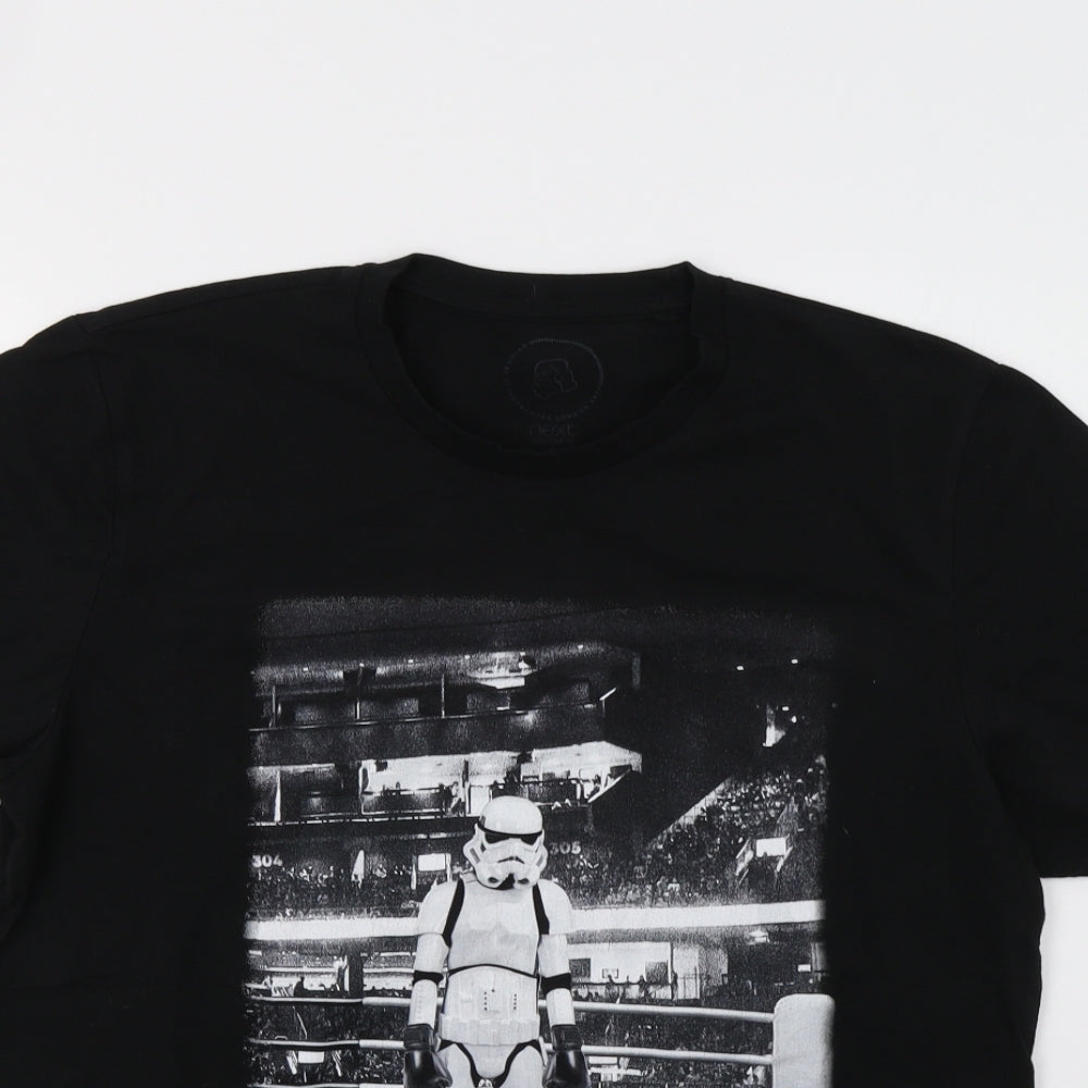 NEXT Mens Black    T-Shirt Size L  - Star Wars