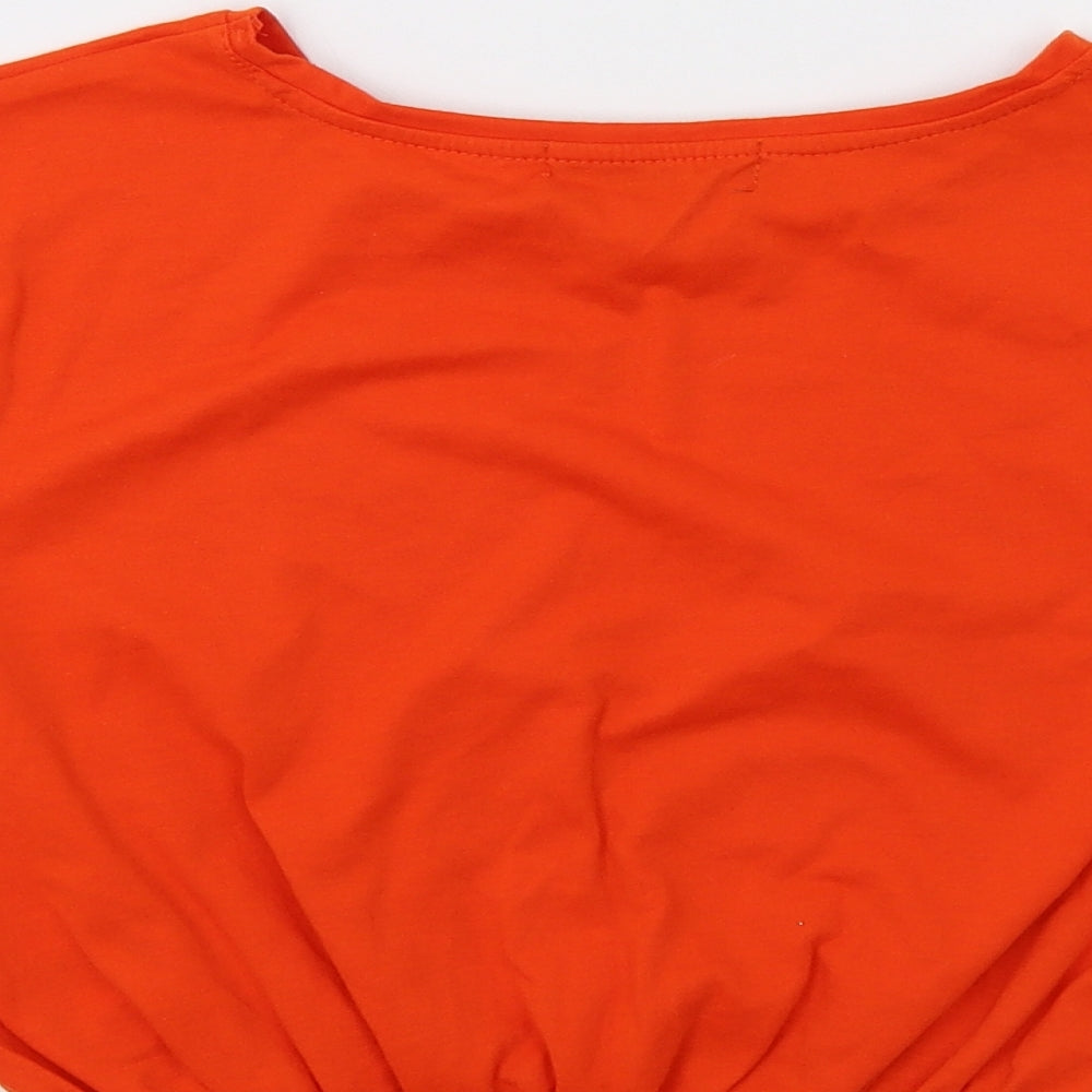 Primark Womens Orange   Cropped Blouse Size S