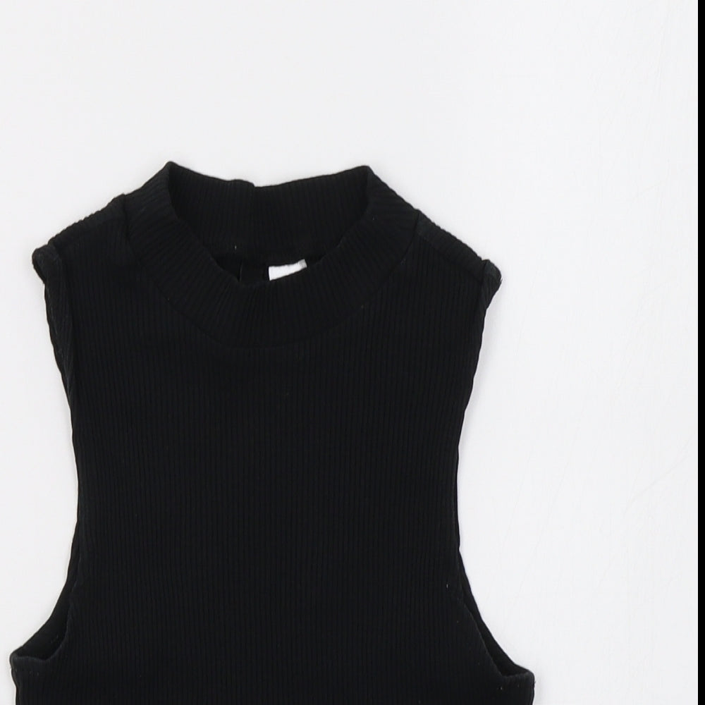 H&M Womens Black   Basic T-Shirt Size S