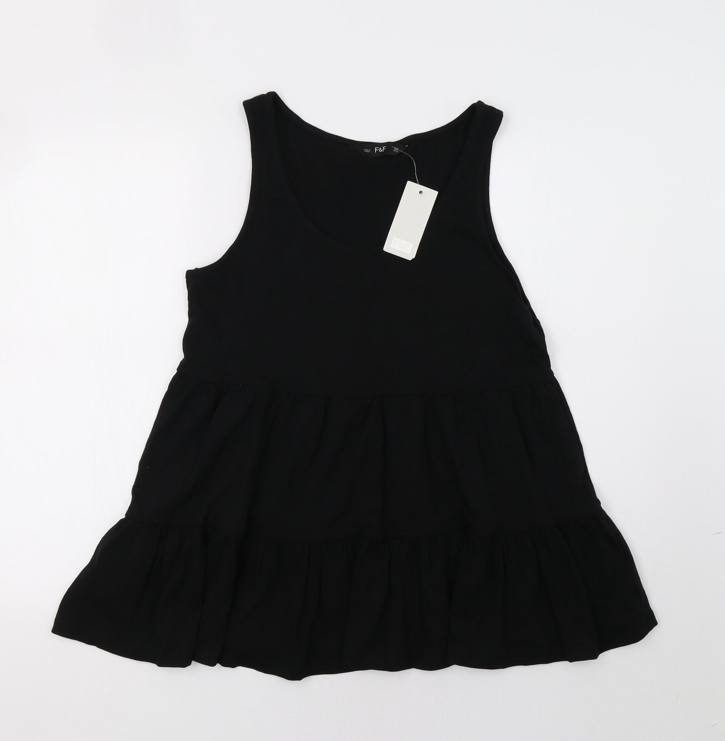 F&F Womens Black   Basic Tank Size 12