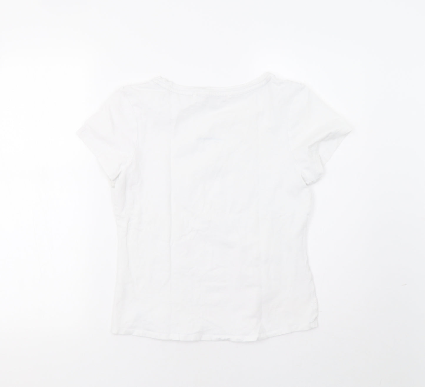 SoulCal&Co Womens White   Basic T-Shirt Size 12