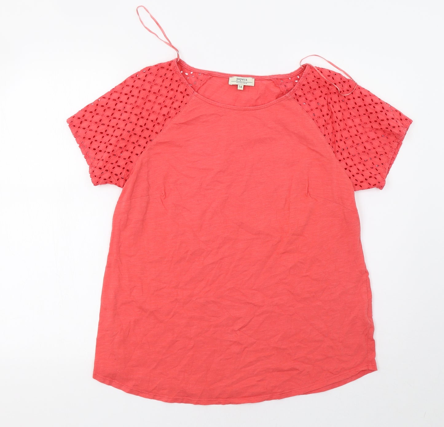 Papaya Womens Pink   Basic Blouse Size 14