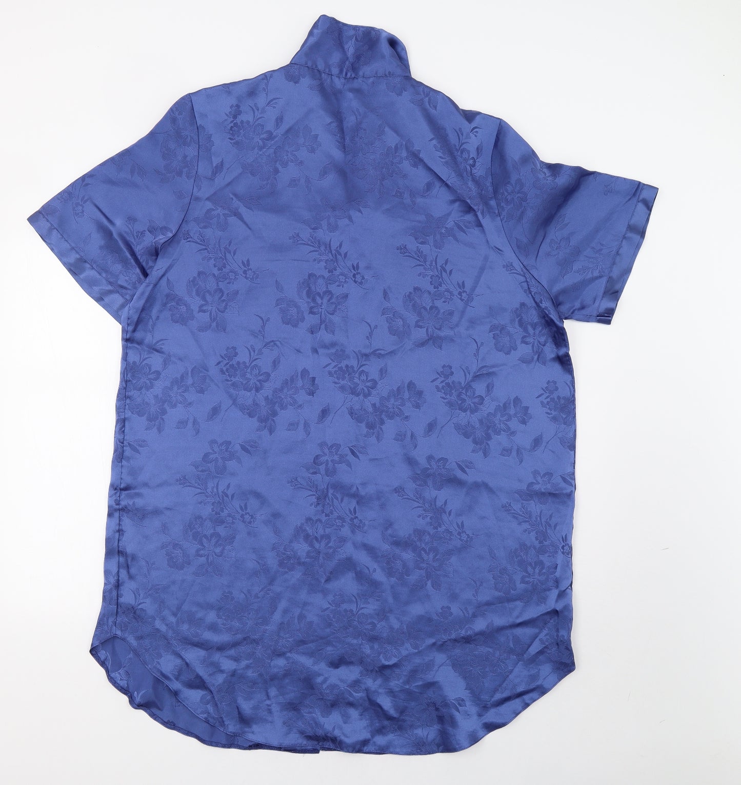 BHS Womens Blue Floral  Top Nightshirt Size 16