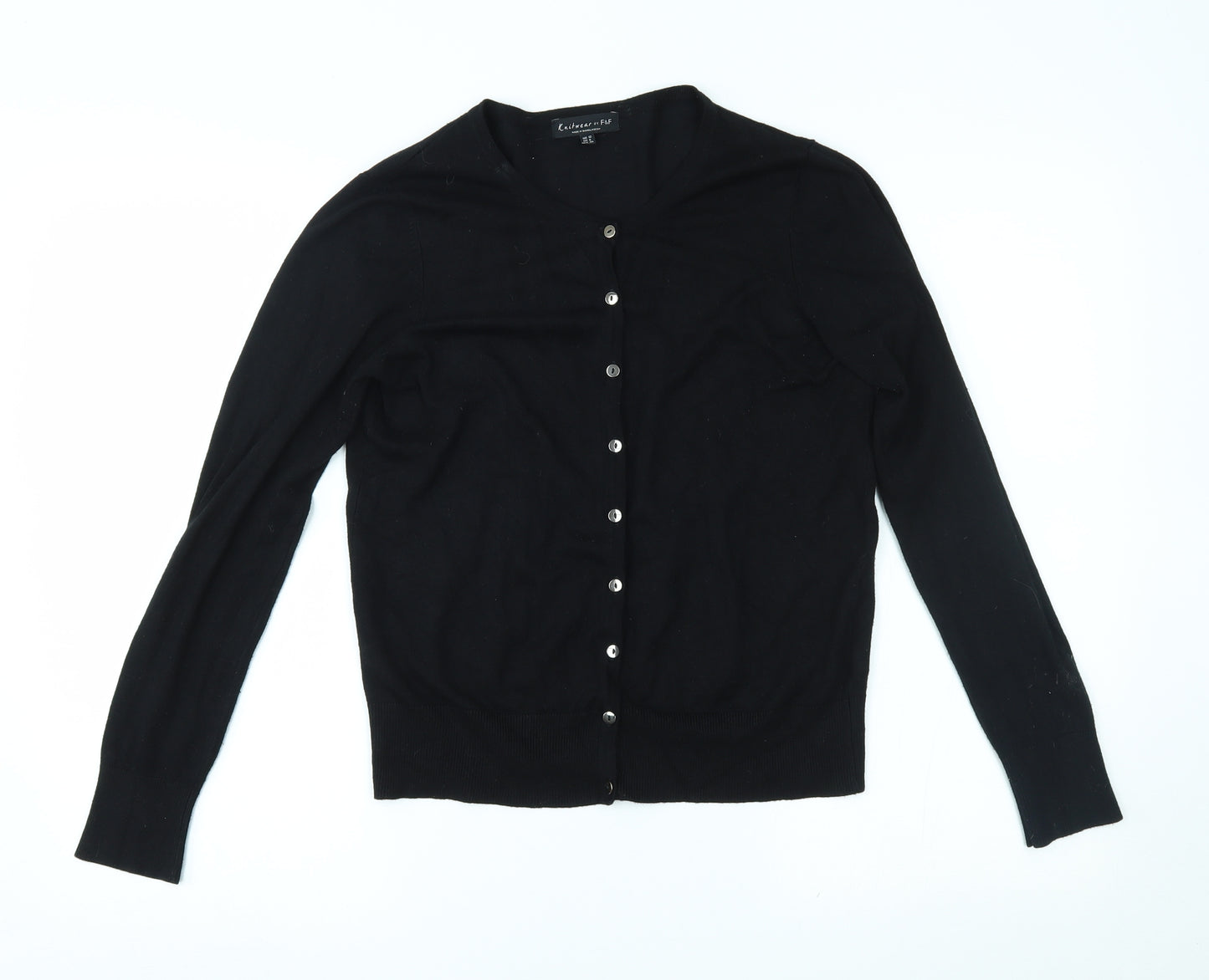 F&F Womens Black   Cardigan Jumper Size 12