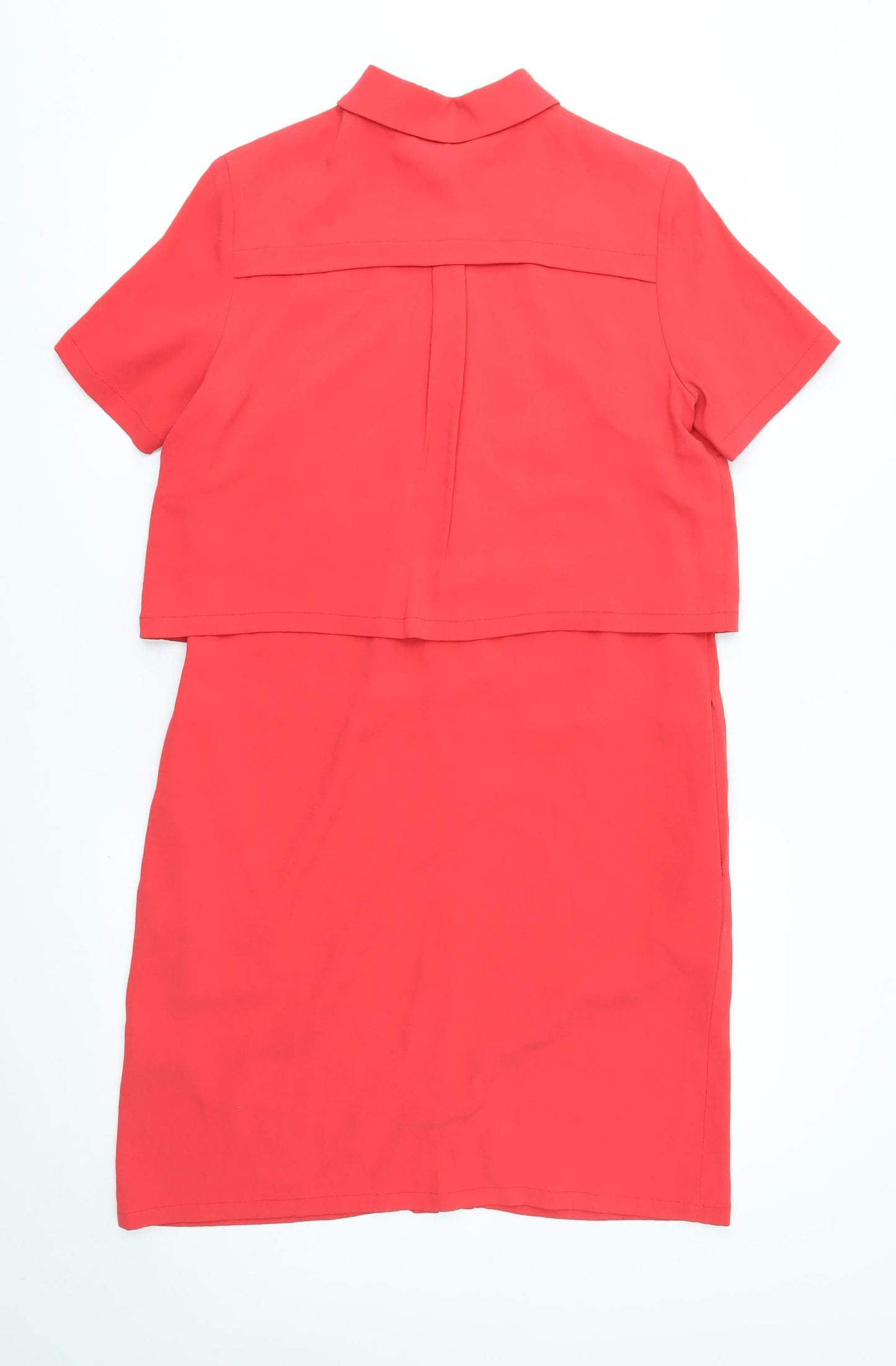M&S Womens Red   T-Shirt Dress  Size 10