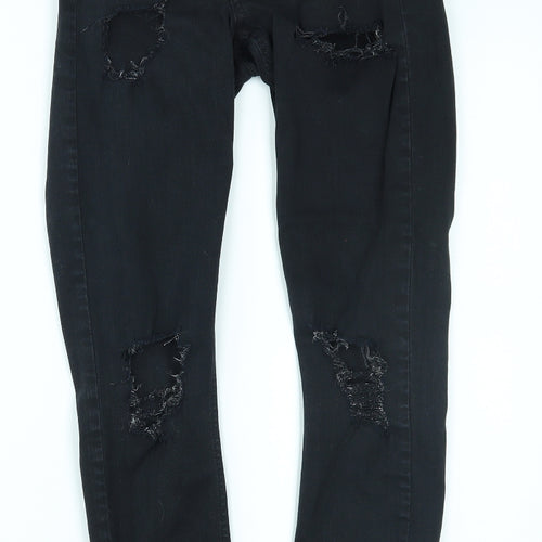 Topshop Womens Black   Skinny Jeans Size 26 in L32 in
