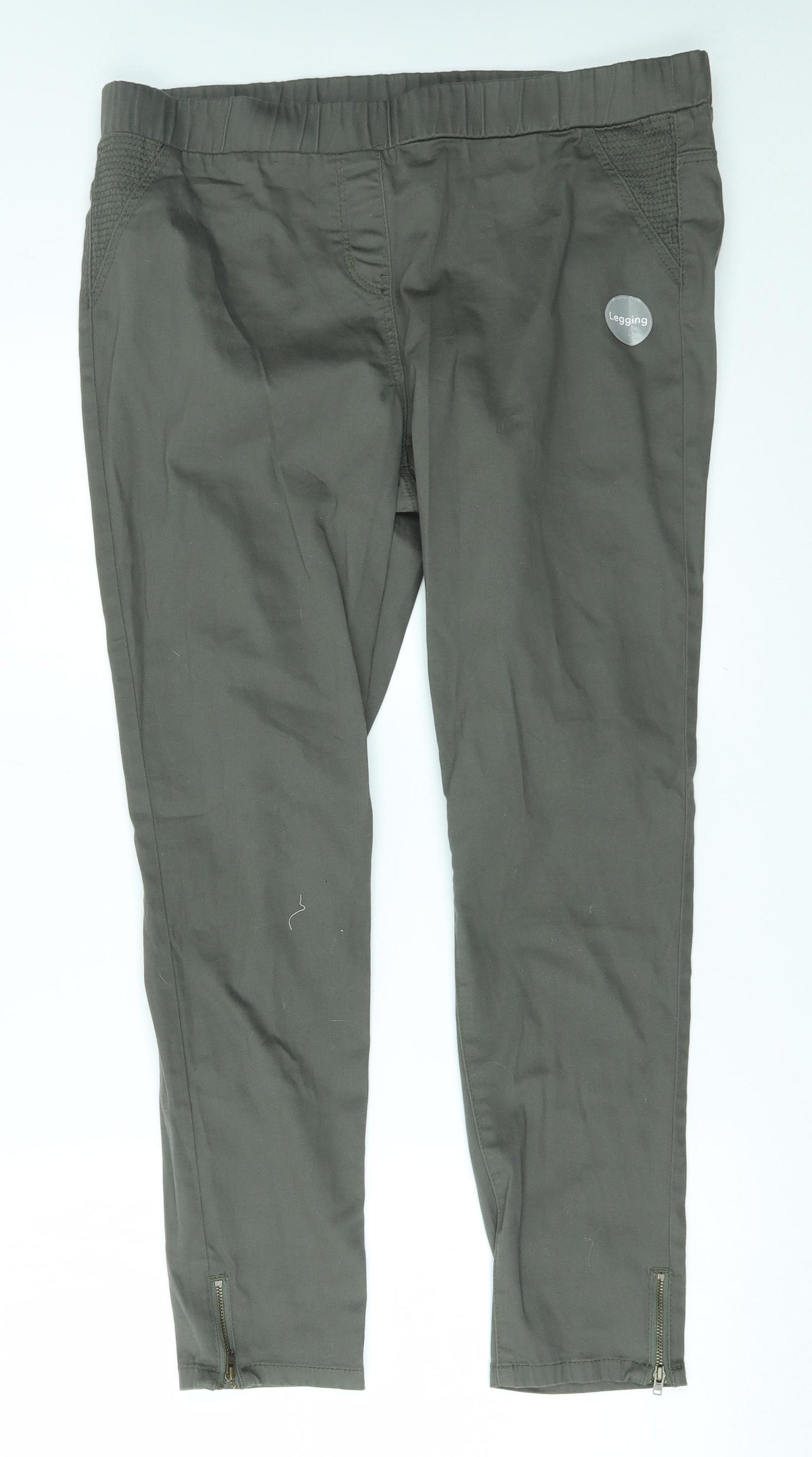 George Womens Green   Jegging Jeans Size 16 L26 in - ankle zips