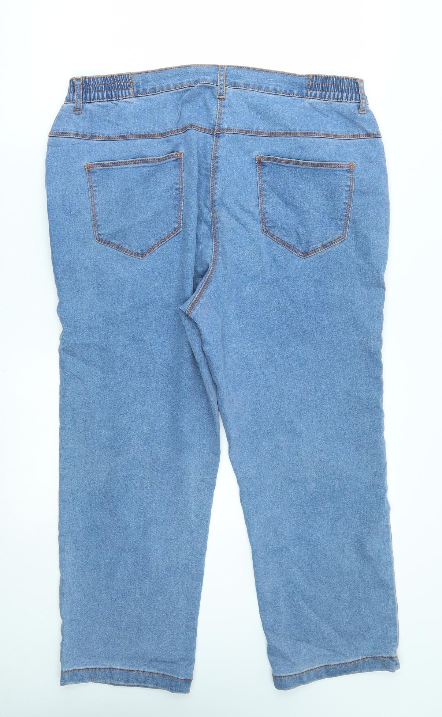 Preworn Womens Blue   Straight Jeans Size 18 L24 in