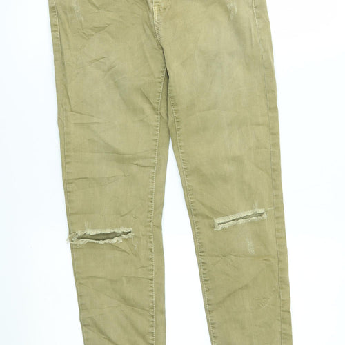 Stradivarius Womens Beige   Straight Jeans Size 10 L25 in