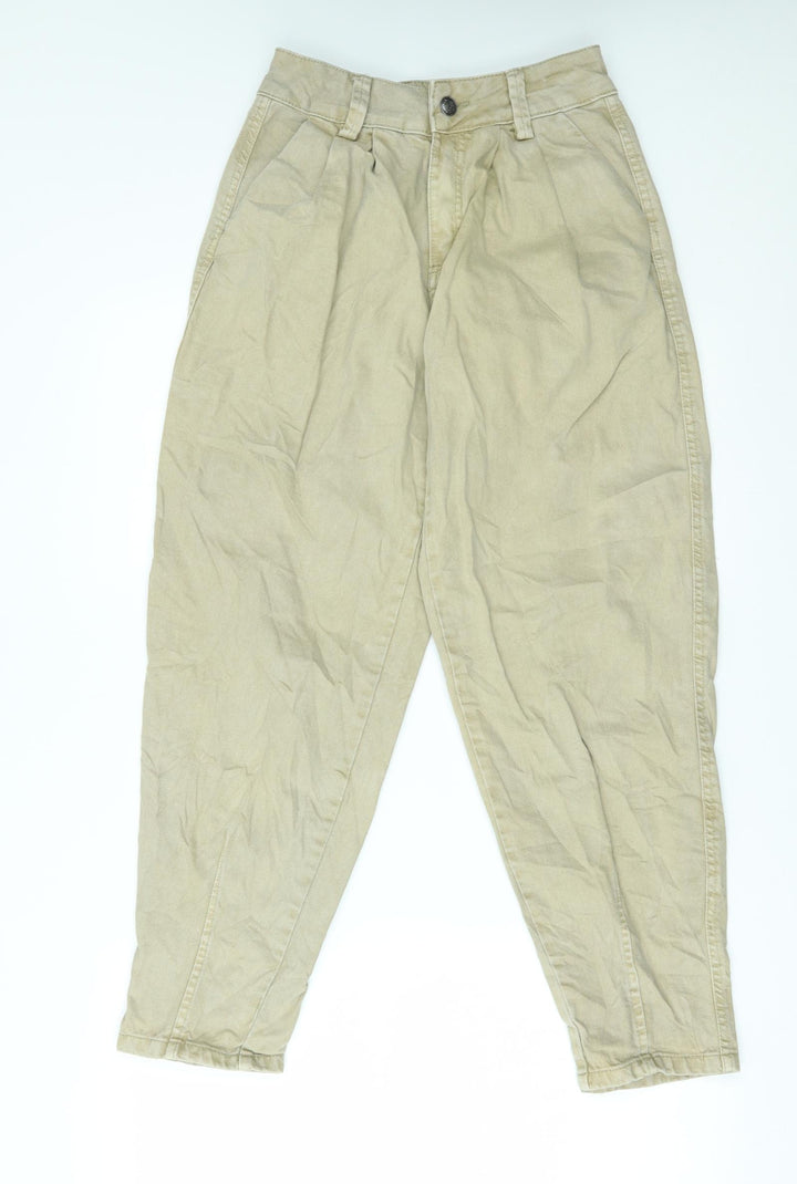 Bershka Womens Beige Tapered Jeans Size 6 L26 in