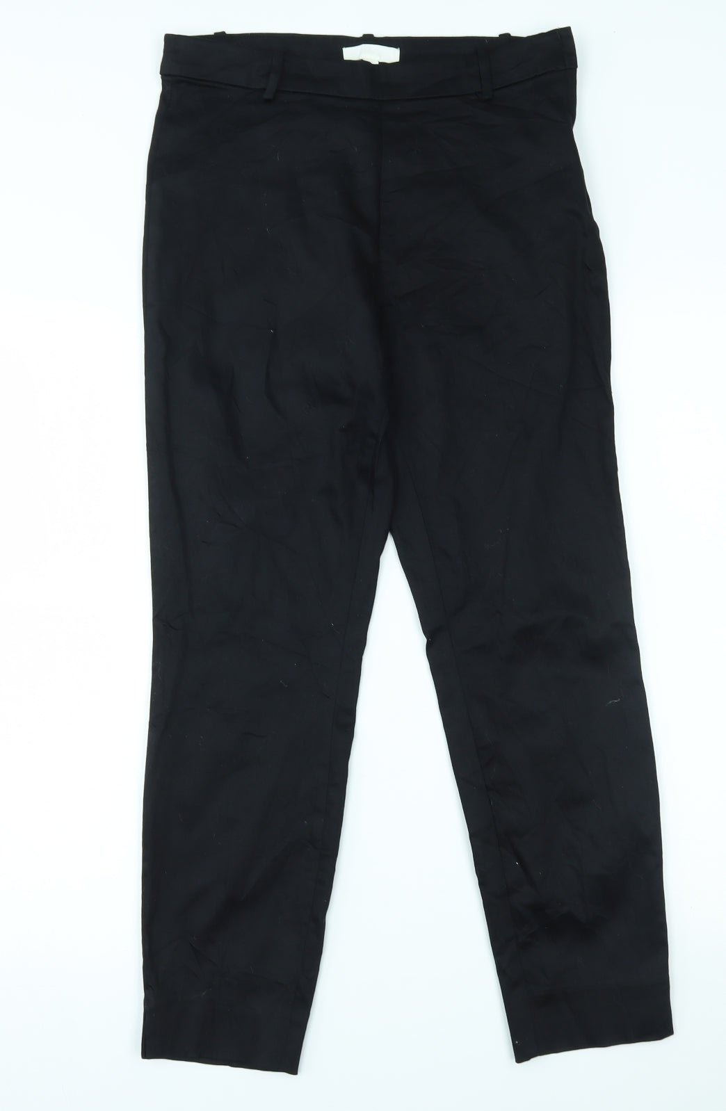 H&M Womens Black   Trousers  Size 12 L26 in