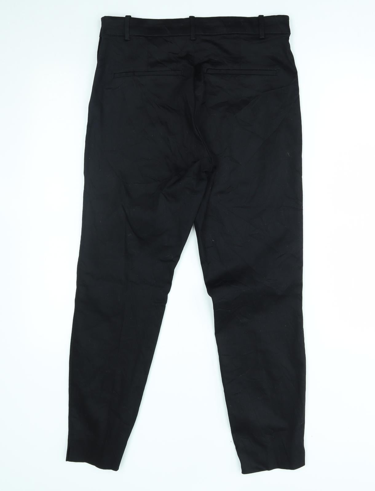 H&M Womens Black   Trousers  Size 12 L26 in
