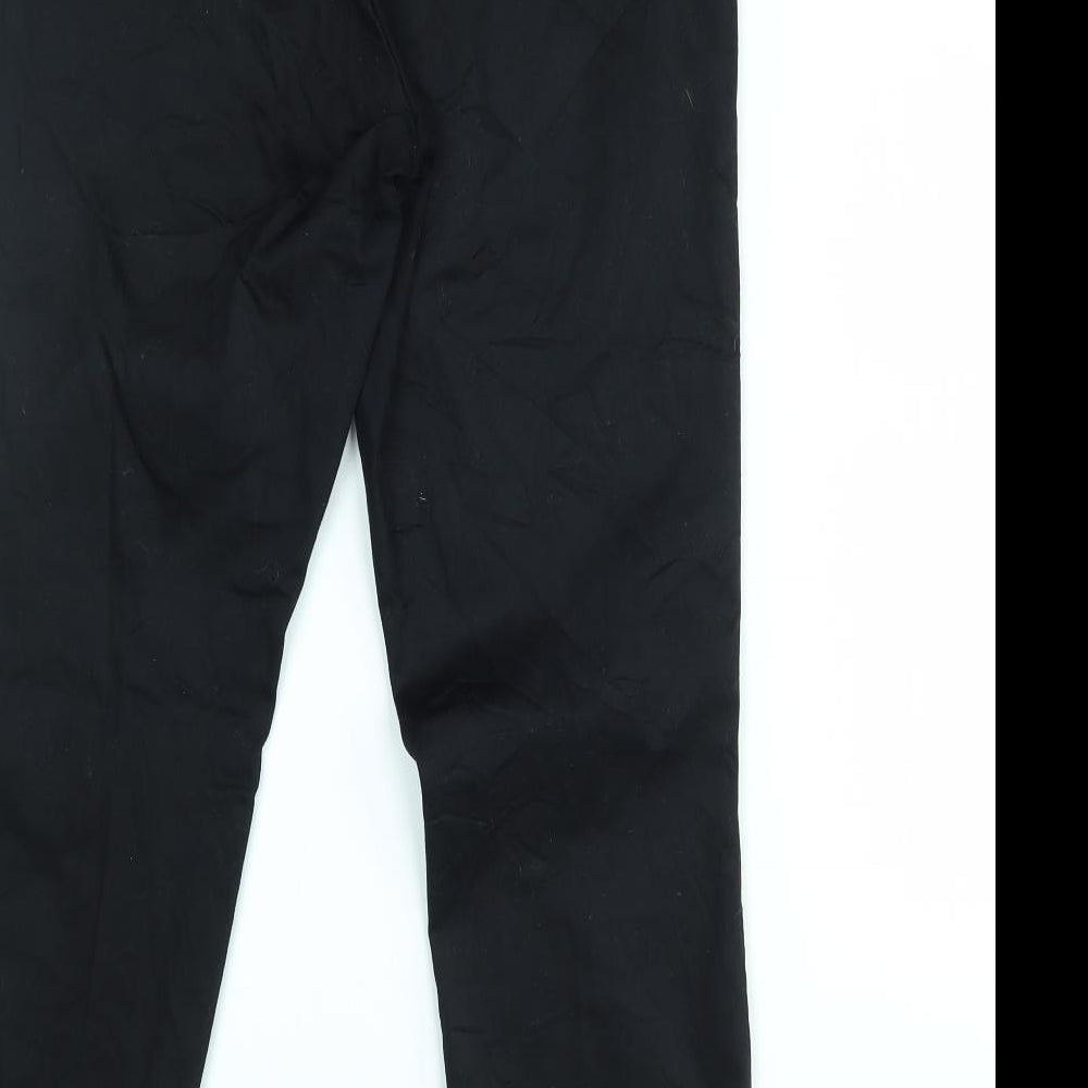 H&M Womens Black   Trousers  Size 12 L26 in