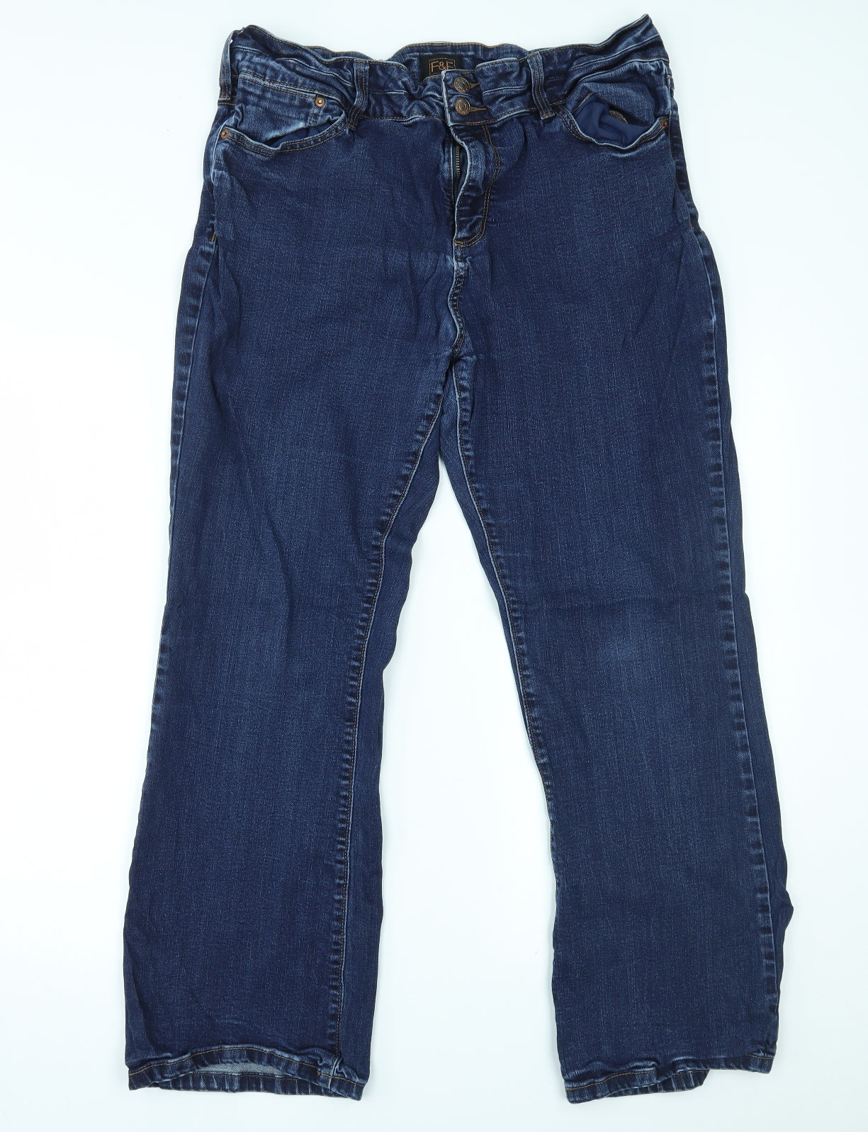 F&F Womens Blue   Straight Jeans Size 18 L28 in