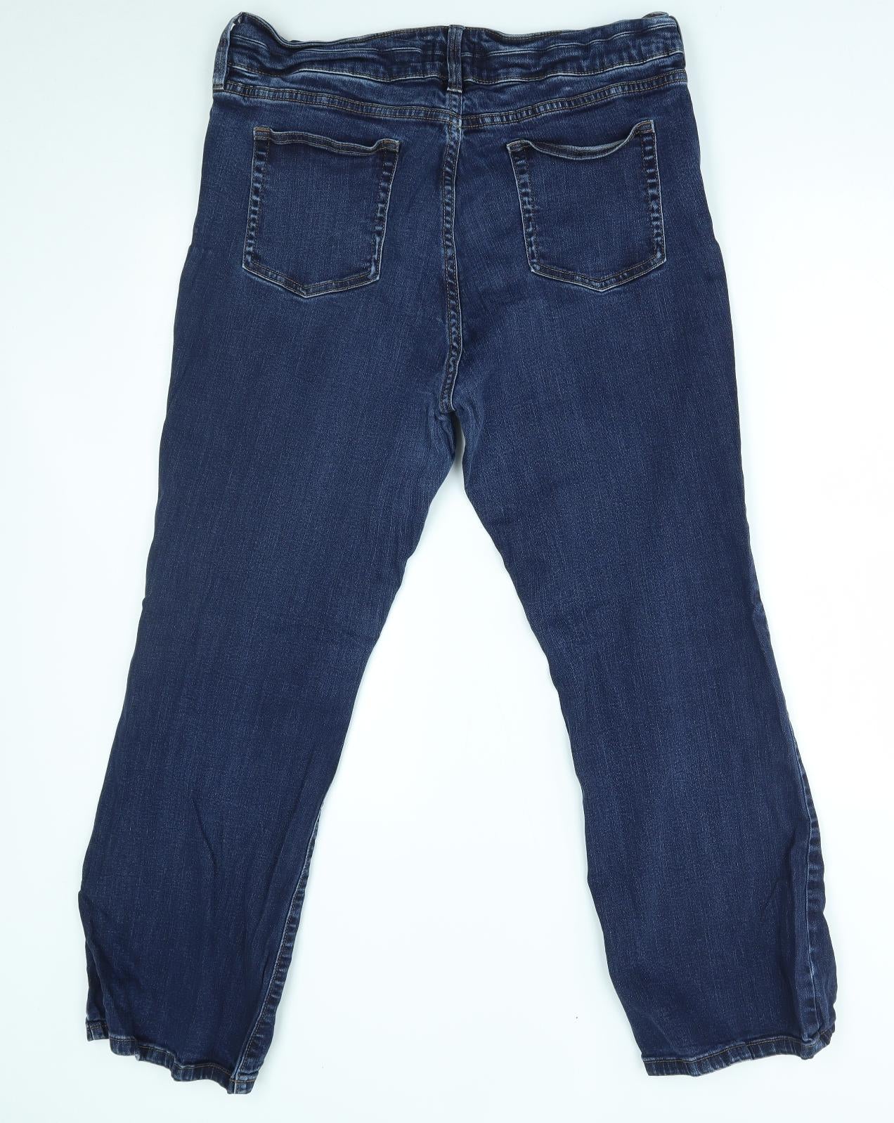 F&F Womens Blue   Straight Jeans Size 18 L28 in
