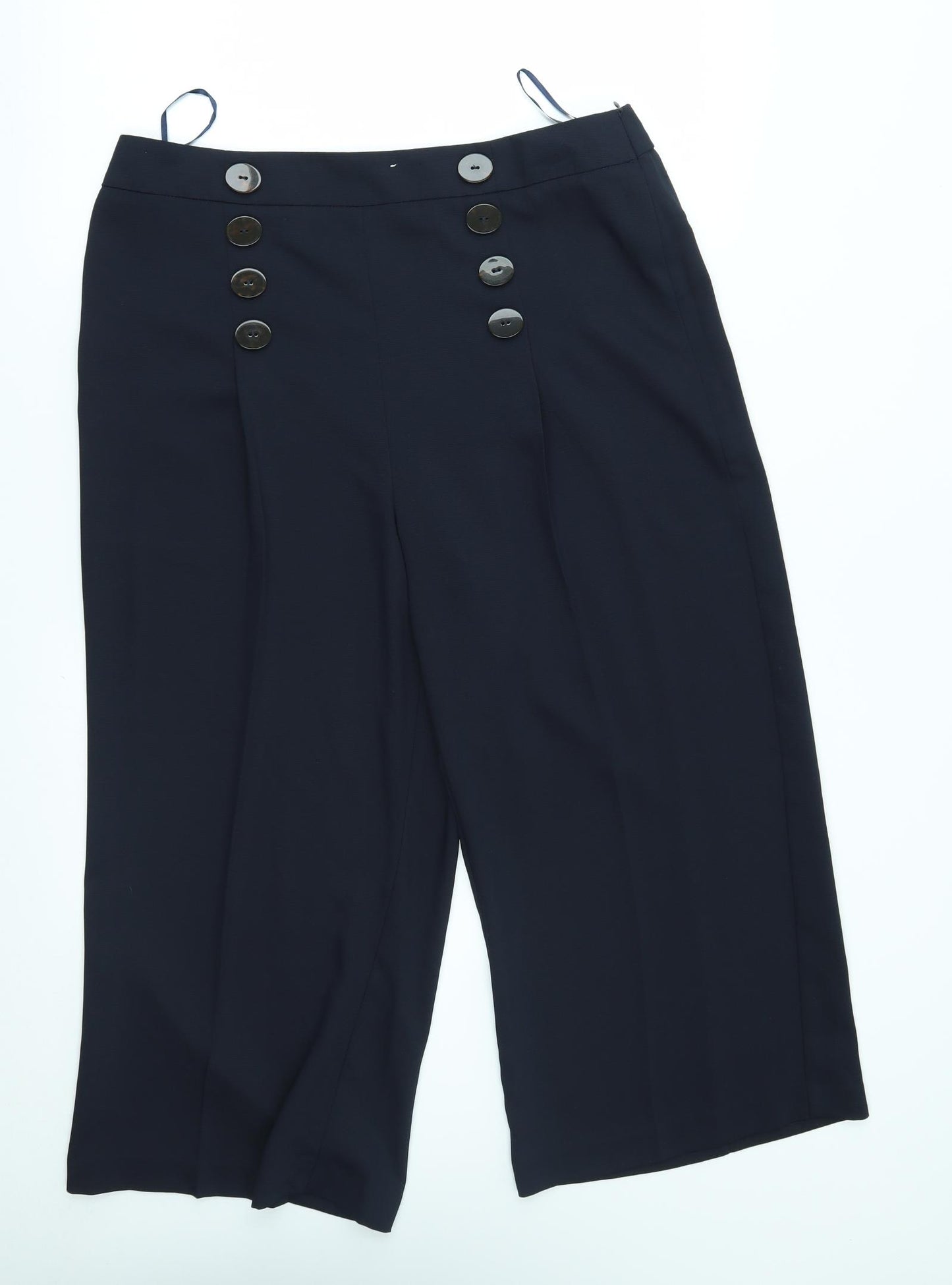 F&F Womens Blue   Capri Trousers Size 16 L21 in